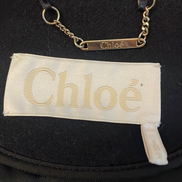 CHLOE Wool Blend Sweater Coat Black Retails $1,950 New - Picture 8 of 12